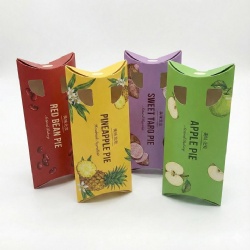 Custom Logo Printed Paper Packaging for Shawarma Kebab Wraps Premium Halal Restaurant Takeout Pillow Box Compartment Box