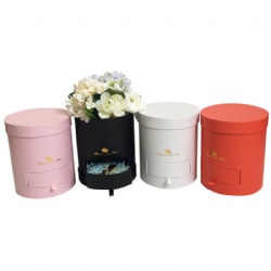 Custom Personalized Cardboard Flower Box with drawer Rose Flower Packaging