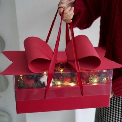 Mom I love You Flower Boxes for Flowers Gift Valentines Day Rose Packaging Arrangements Luxury with Drawer Flower Box
