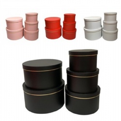 5 Set Wholesale Beautiful Shipping Packaging Hat Box, Luxury Rose Delivery Round Flower Box
