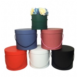 Luxury Packaging Box for Flower Arrangements Valentine's Day Rose Flower Gift Box Mother's Day Round Paper Flower Boxes