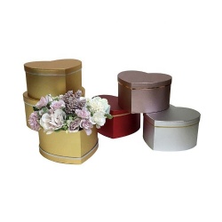 Wholesale Luxury Wedding Gift Box Reusable Heart Flower Arrangement Box for Mother's Day