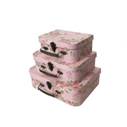 Wholesale Decorative Storage Gift Box With Lids for Photo Home Decoration Wedding Birthday Cardboard Suitcase Gift Box